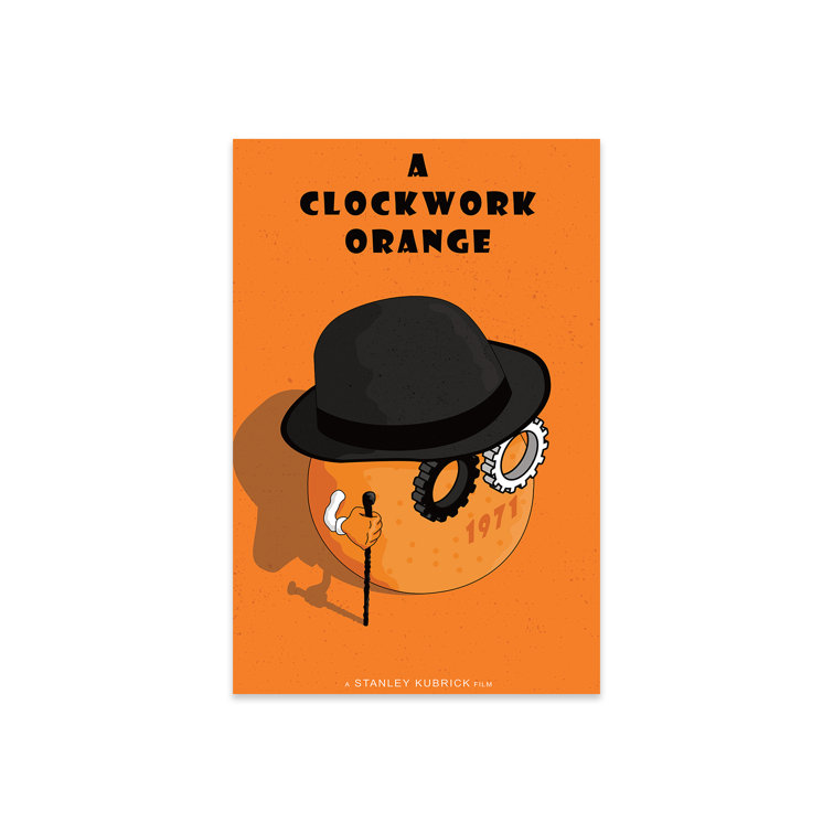 Trinx A Clockwork Orange On Plastic / Acrylic by Chris Richmond Painting Wayfair